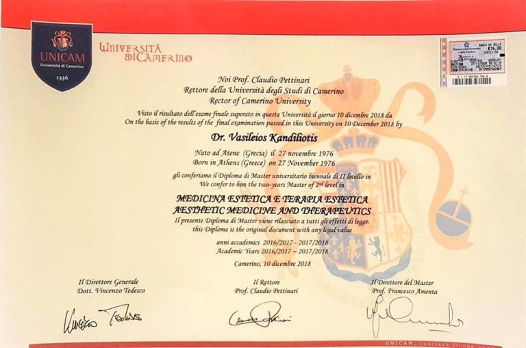 Master αισθητικής ιατρικής